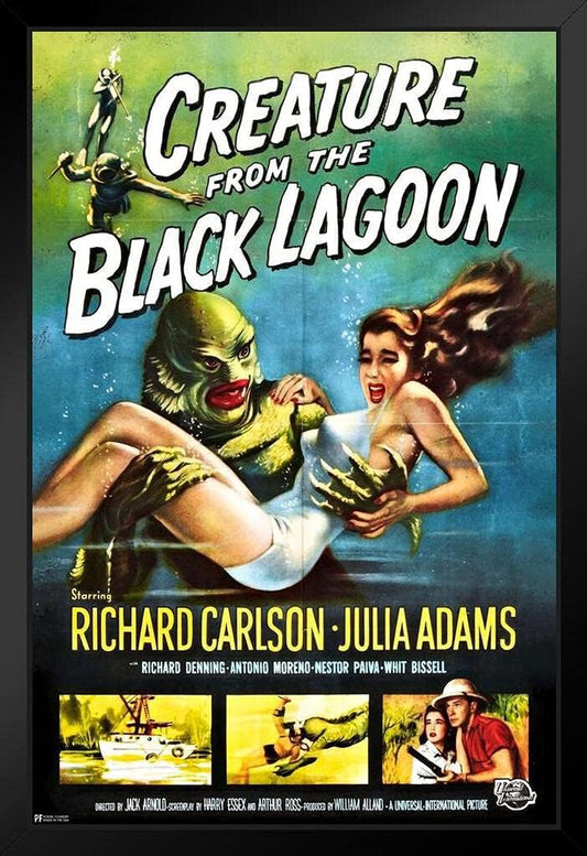Creature from the Black Lagoon Retro Vintage Horror Movie Poster